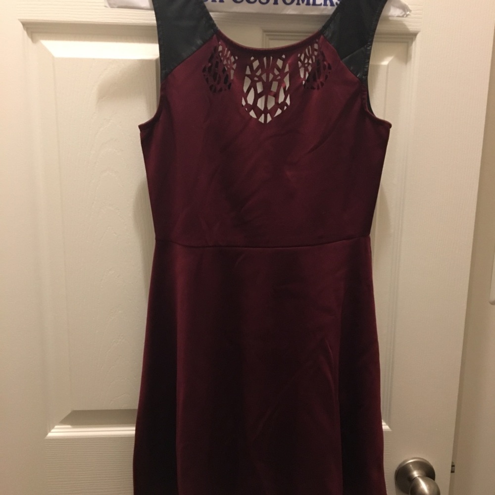 Red cocktail dress